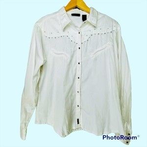 WRANGLER Country Western Rodeo Snap Front Beaded Embroidered Rockabilly …